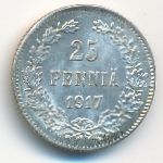 Finland, 25 pennia, 1917