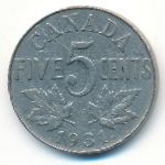 Canada, 5 cents, 1931