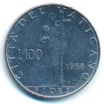 Vatican City, 100 lire, 1958