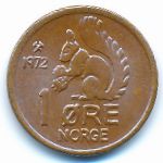Норвегия, 1 эре (1972 г.)