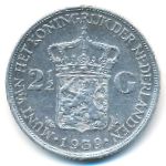 Netherlands, 2 1/2 gulden, 1939