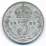 Великобритания, 3 пенса (1921 г.)