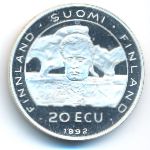 Финляндия., 20 экю (1992 г.)