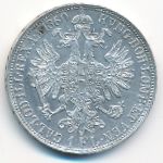 Австрия, 1 флорин (1860 г.)