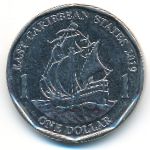 Восточные Карибы, 1 доллар (2019 г.)