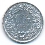 Швейцария, 1 франк (1937 г.)