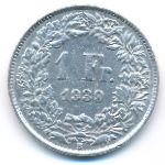 Швейцария, 1 франк (1939 г.)