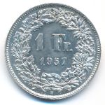 Швейцария, 1 франк (1957 г.)