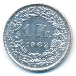Швейцария, 1 франк (1962 г.)