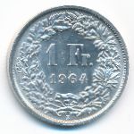 Швейцария, 1 франк (1964 г.)