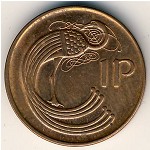 Ireland, 1 penny, 1988–2000