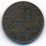 Netherlands, 2 1/2 cents, 1941
