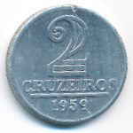 Бразилия, 2 крузейро (1959 г.)