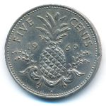 Багамские острова, 5 центов (1969 г.)
