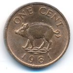 Бермудские острова, 1 цент (1981 г.)