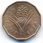 Свазиленд, 1 цент (1974 г.)