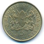 Кения, 5 центов (1970 г.)