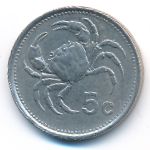 Мальта, 5 центов (1986 г.)