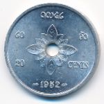 Лаос, 20 центов (1952 г.)