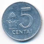 Литва, 5 центов (1991 г.)