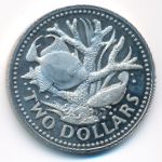 Барбадос, 2 доллара (1975 г.)