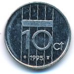 Нидерланды, 10 центов (1995 г.)
