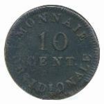Франция, 10 сентим (1814 г.)