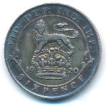Great Britain, 6 пенсов, 1920