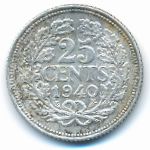 Нидерланды, 25 центов (1940 г.)