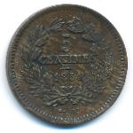 Люксембург, 5 сентим (1854 г.)