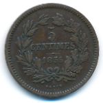 Люксембург, 5 сентим (1855 г.)