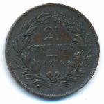 Luxemburg, 2 1/2 centimes, 1854