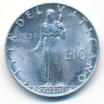 Ватикан, 10 лир (1951 г.)