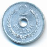 Венгрия, 2 филлера (1963 г.)