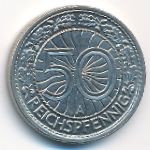 Веймарская республика, 50 рейхспфеннигов (1927 г.)