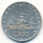 Италия, 500 лир (1966 г.)
