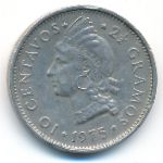 Dominican Republic, 10 centavos, 1975
