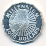 Guyana, 2000 долларов, 2000