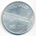 Uruguay, 100 nuevos pesos, 1981