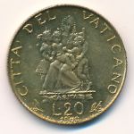Ватикан, 20 лир (1960 г.)