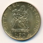 Vatican City, 20 lire, 1960