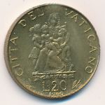 Ватикан, 20 лир (1960 г.)