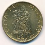 Ватикан, 20 лир (1962 г.)