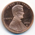 США, 1 цент (2004 г.)