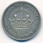 Australia, 1 crown, 1938