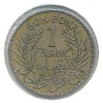 Tunis, 1 franc, 1921
