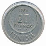 Tunis, 20 francs, 1950