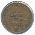 South Africa, 1/2 penny, 1950