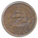South Africa, 1 penny, 1944
