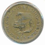 South Africa, 1 cent, 1961